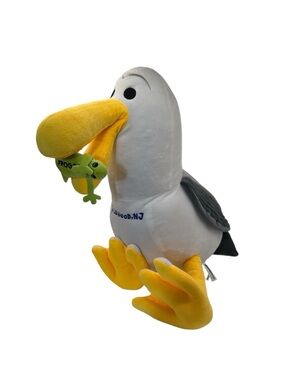 23” Wildwood NJ Boardwalk Seagull Plush with Frog Bog in Mouth